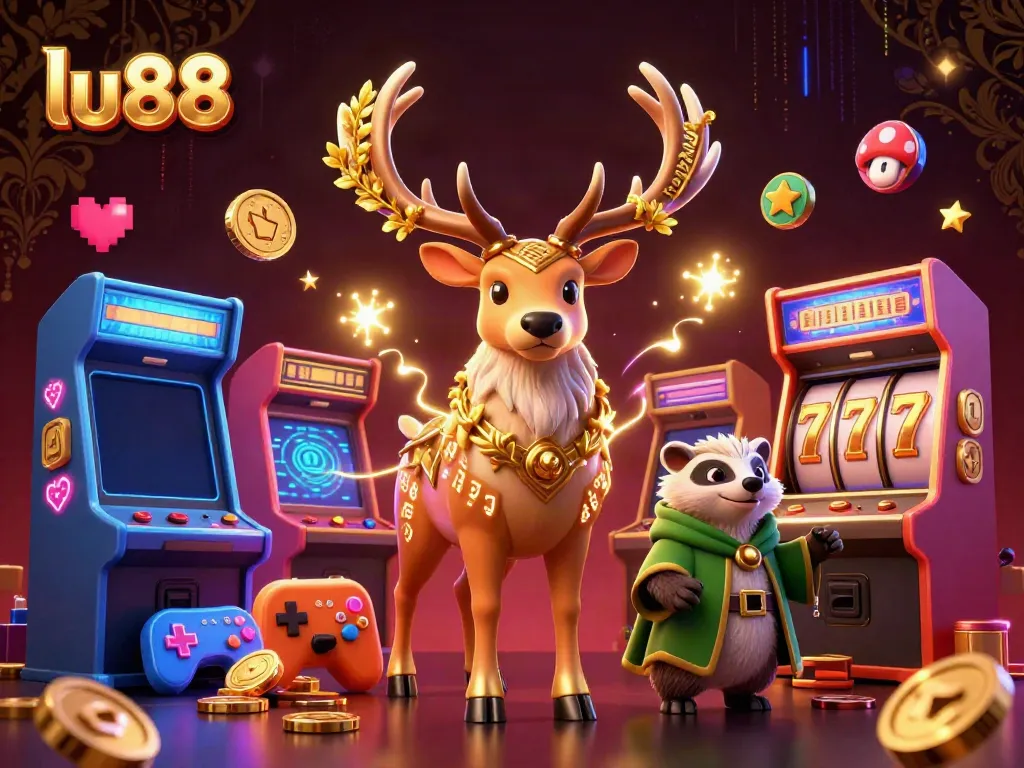Engage with immersive gameplay at lu88, featuring a magical stag and casino elements for an experience like no other.