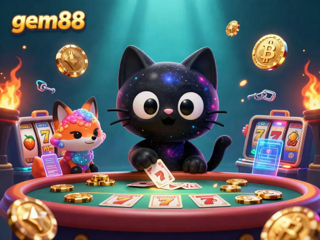Experience thrilling gameplay at gem88 with exciting slot reels and a cosmic casino backdrop, engaging players in 2026.