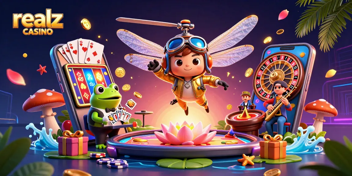 Engage in fun gameplay at realz casino featuring dynamic characters and vibrant gambling elements.